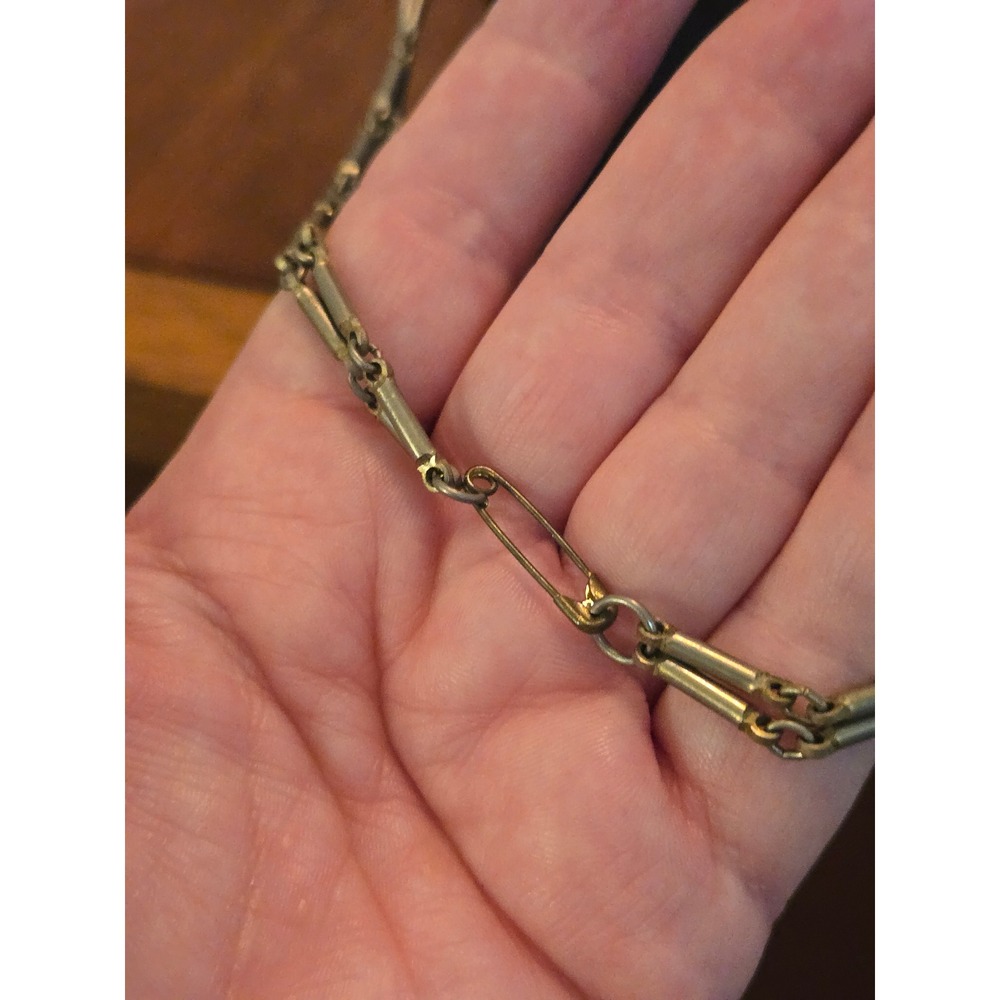 Silvertone Ball Station Necklace Vintage - Picture 7 of 8
